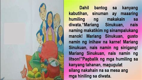 Mariang Sinukuan, ang diwatang tagapag.